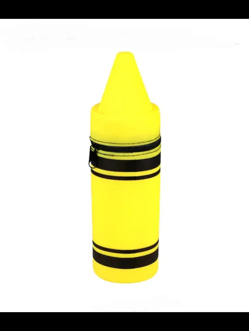 Yellow Crayon-Shaped Silicone Pencil Pouch- NWT